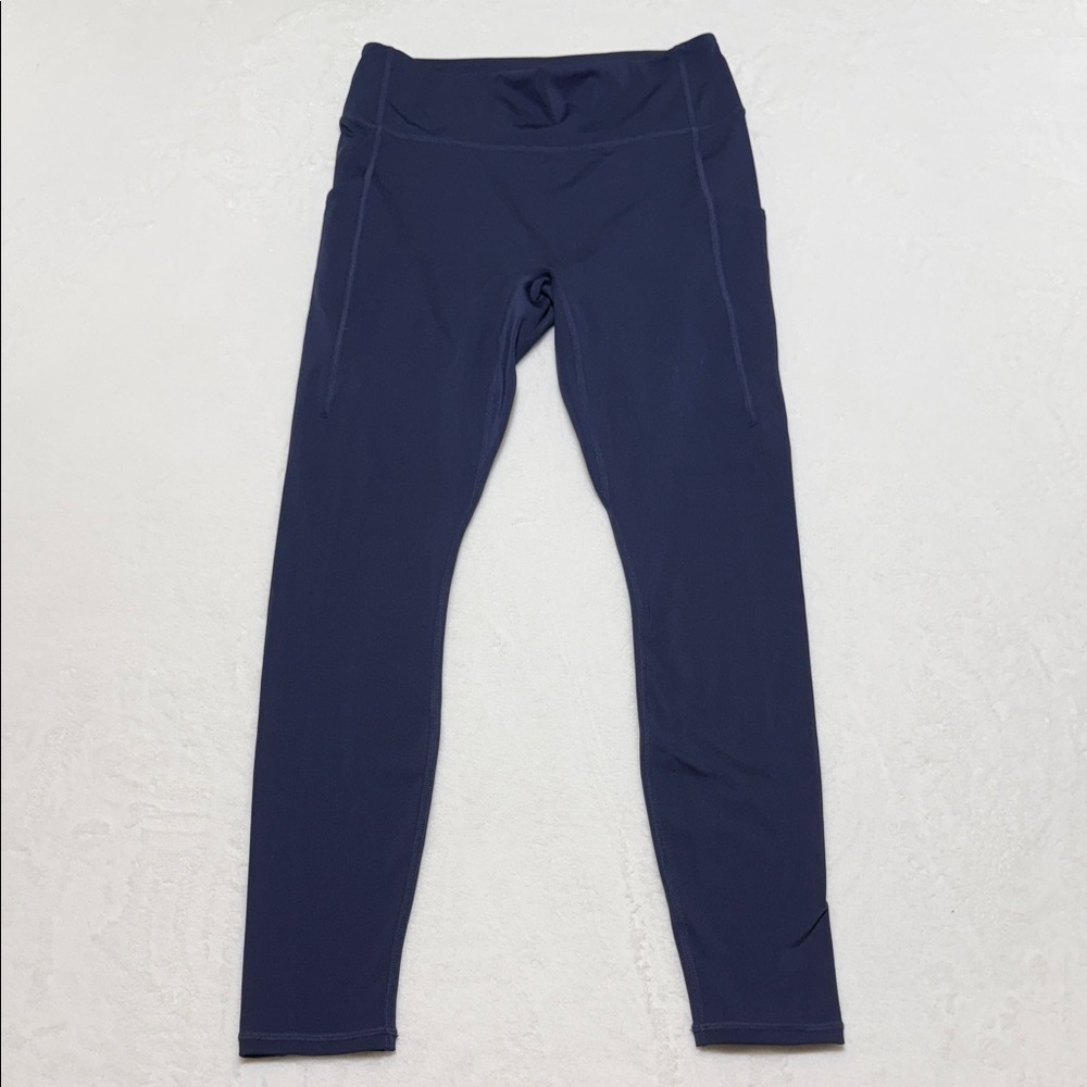 New Fabletics Notion 365+ Navy Blue High-Rise Leggings